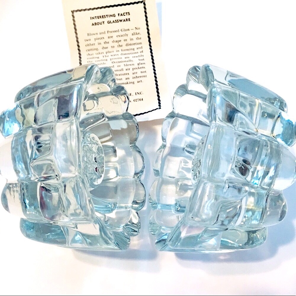 NIB Vintage Princess House Blown Glass Candles